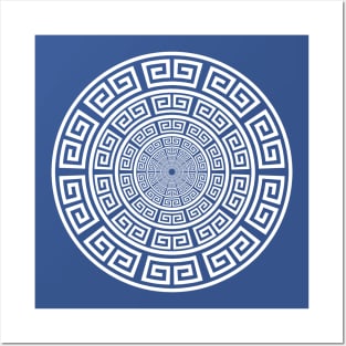 Meander Greek Symbol Posters and Art